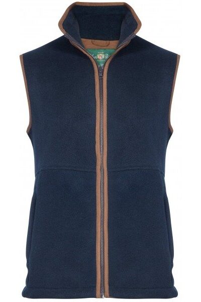 Alan Paine Aylsham Mens Fleece waistcoat Navy