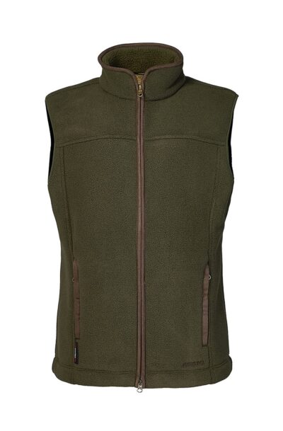 Alan Paine Aylsham Mens Fleece waistcoat Green