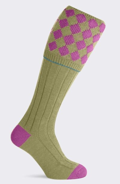 Pennine Kendal Ladies Shooting Sock - Fuchsia